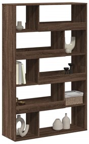 Libreria rovere marrone 100x33x156,5 cm in truciolato