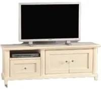 Porta tv in legno 2 porte shabby avorio l.160 p.45 h.57