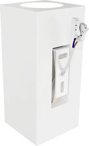 Applique da Parete 2xGU10 Rettangolare in Gesso Pitturabile