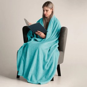 Copriletto in microfibra turchese, 200 x 150 cm Henry - DecoKing