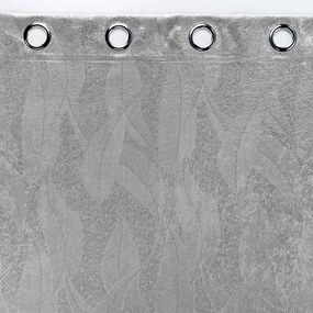 Tenda oscurante in velluto grigio chiaro 135x280 cm Melodie - douceur d'intérieur