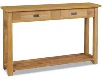 Tavolo Consolle in Legno Massello di Teak 120x30x80 cm cod mxl 12445