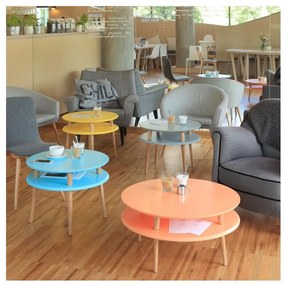 Tavolino bianco UFO, Ø 70 cm Ufo - Ragaba