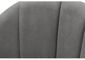 Sedia da pranzo BOVIO 86x48 cm grigio/faggio