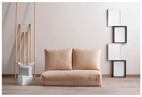 Divano letto crema 120 cm Taida - Balcab Home