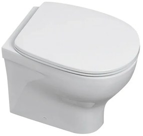 Sanitari filo muro Azzurra serie Pratica con copriwater rallentato