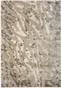 Tappeto a pelo lungo Leopard Abstract