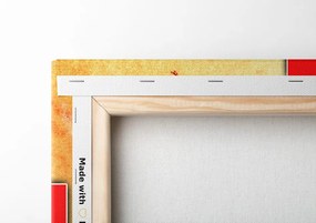 Stampa su tela – Astrazione floreale arancione