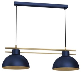 Lampadario a sospensione con filo ESTATE 2xE27/15W/230V blu