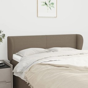 Testiera Ad Orecchio Tortora 147x23x78/88 Cm İn Tessuto /