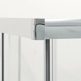 Box doccia angolare 70x120 cm Icon fisso + scorrevole con vetro trasparente