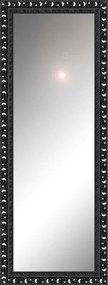 Specchio Forata rettangolare in legno nero opaco 125 x 40 cm