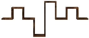 Mensola a muro rovere fumo 104,5x10x43 cm legno multistrato