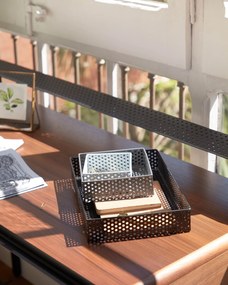 Kave Home - Set Jeannie di 3 organizer per scrivania in metallo multicolore