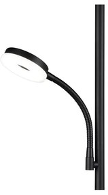 Lampada da terra nera (altezza totale 178 cm) Specter – Trio