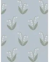 Sandberg Carta da parati Lilly - Light Blue