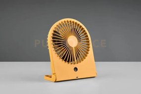 Breezy ventilatore da appoggio giallo 3 velocita' ricaricabile h. 23cm