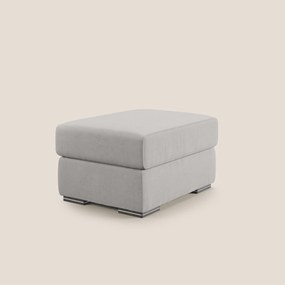 Sun pouf apribile contenitore in microfibra smacchiabile T11 grigio chiaro