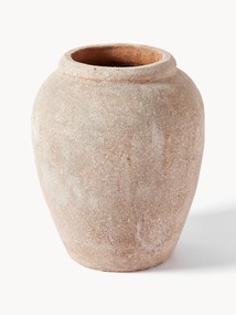 Vaso grande da terra con finitura sabbiata Leana, alt. 50 cm