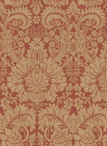 GP & J Baker Carta da parati Queen's Damask - Old Red