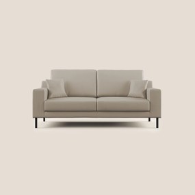 Uranio divano moderno lineare in Ecopelle impermeabile T04 beige