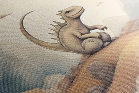Quadro su tela – Mondo dei dinosauri sognante