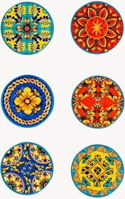 Set di 6 sottobicchieri Trinacra
