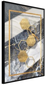 Poster  Marble Composition III  Cornice Quadri Cornice nera, Larghezza x Altezza Home decor 30x45