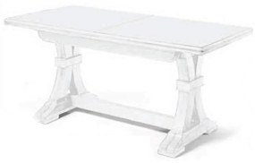 DUSTIN - tavolo da pranzo allungabile in legno massello cm 180/225/270/315/360 X 100