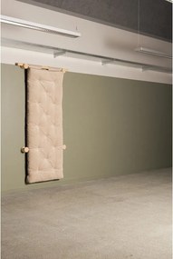 Poltrona di colore naturale allungabile con rivestimento in lino Hooked – Karup Design