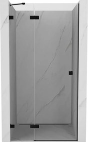 Mexen Lunar porta doccia battente sinistra 85 cm, trasparente, nero - 834-085-000-70-00-L