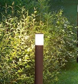 Sigaro paletto in alluminio corten opaco 1 luce attacco e27 ip54 h....