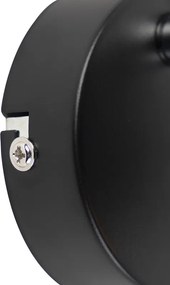 Faretto moderno 1 luce nero con interno oro - Buell Deluxe