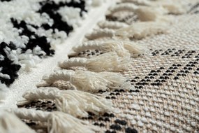 Tappeto PROMO BERBER SAFI N9040 bianco / nero Frange berbero marocchino shaggy