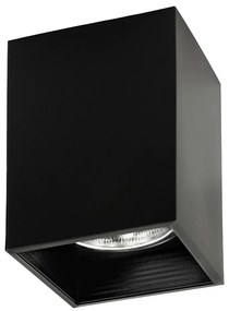 Faretto JUPITER 1xE27/20W/230V 11,7x11,7 cm nero