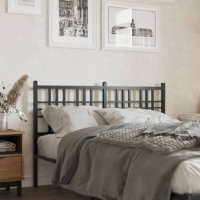 Testiera İn Metallo Nero 120 Cm /