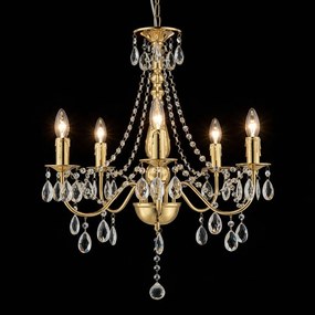 Lampada da soffitto EBT015-5CP Gold