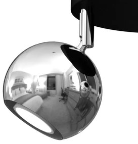 Luce Spot COMET 3xGU10/8W/230V nero/cromo lucido