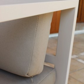 AULUS - salotto da giardino in alluminio 5 posti