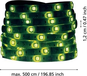 Eglo 99686 - Striscia LED RGBW dimmerabile 5m LED/11W/12/230V 2700-6500K