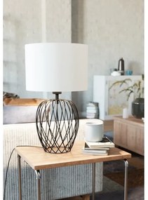 Eglo 43652 - Lampada da tavolo NIMLET 1xE27/40W/230V bianco