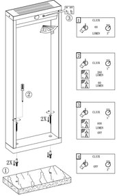 Paletto da giardino Solare Corten con Sensore di Mov. 80cm serie VELA Colore Bianco Naturale 4.000K