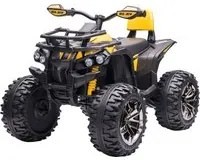 Mini Quad Elettrico per Bambini 12V Nero e Giallo