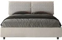 Letto Matrimoniale 160x210 cm con Rete e Contenitore Mados Giada Aragona