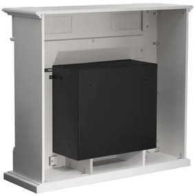 Camino a bioetanolo biocamino da terra TRUMAN Bianco effetto marmo L121 x P38 x H108