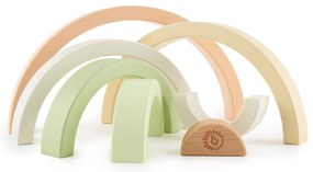 Bieco - Arcobaleno impilabile in legno - coniglietto Fine