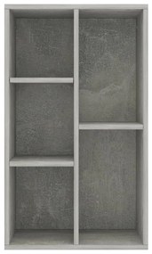 Libreria/credenza grigio cemento 50x25x80 cm in truciolato