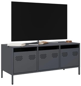Mobile Tv Antracite 101,5x39x43,5 Cm Acciaio Laminato A Freddo /