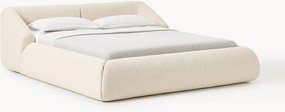 Letto imbottito in bouclé Sofia