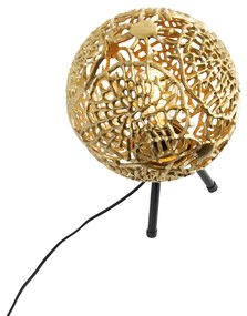 Lampada da tavolo Art Déco treppiede oro - Maro